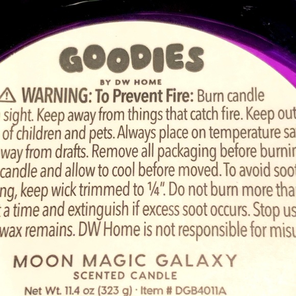 DW HOME CANDLE MOON MAGIC GALAXY 1 WICK NEW 11.4 oz GOODIES - Picture 6 of 6